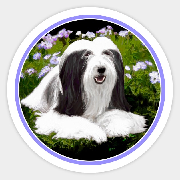 Bearded Collie Sticker by Alpen Designs